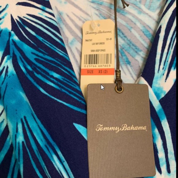 SOLD   🎉HP🎉NWT Tommy Bahama Women's Lily Sky Dress - Deep Space Sz XS 2 - Picture 4 of 7